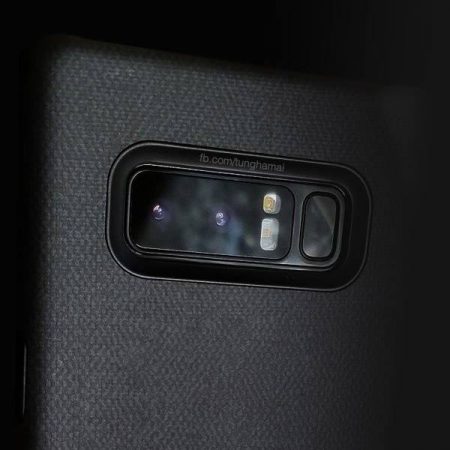 Galaxy Note 8实机图确认改用双后置镜头，指纹扫描位置有改善