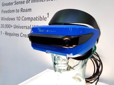从AR/VR到MR！Acer MR头戴式装置带你进入混合实境领域