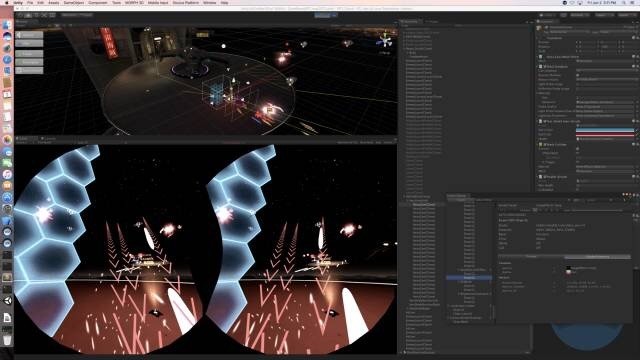 macOS平台Unity编辑程式VR形态执行Space Pirate Trainer