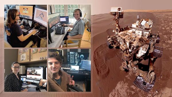 受疫情影响 NASA人员在家中操控好奇号火星探测器